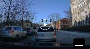 The reaction of a Polish driver to an accident is simply priceless