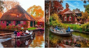 Giethoorn village: they have no roads (5 photos)