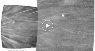 Видео с солнечного зонда Паркер при предпоследнем пролете у Солнца