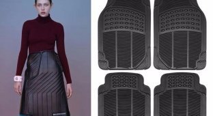 Новая юбка от знаменитого бренда за $ 2200 выглядит точь-в точь как автомобильный коврик (8 фото)