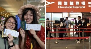 Полёты понарошку: на Тайване открыли аэропорты для тоскующих по путешествиям (5 фото)