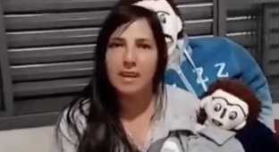A woman who married a doll reported the kidnapping of her son (6 photos + 1 video)