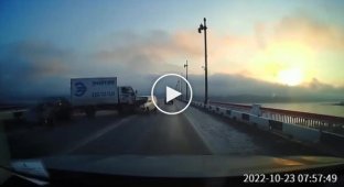 Mass road accident in Khabarovsk on the bridge