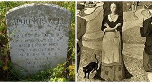 Spooner's gloomy well, two graves of a husband and the dubious status of a wife (5 photos)