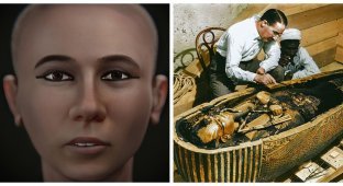The latest reconstruction of the face of Pharaoh Tutankhamun (12 photos)