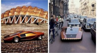 Lancia Stratos Zero: безумный концепт-кар "эпохи клина" (19 фото)