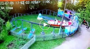 In the Moscow region, schoolgirls were injured in the fall of the attraction cab