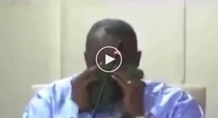 Minister of Finance crying live