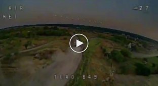 Footage of the use of FPV drones by the Ukrainian military in the Ugledar direction