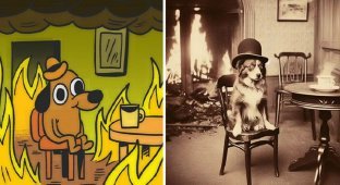The neural network turned popular memes into photographs of the 19th century (20 photos)