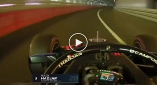 Impressive reaction speed of a Formula driver