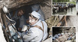 Цветные фотографии реалий Первой мировой войны (13 фото)