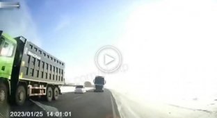 Just a truck going overtaking