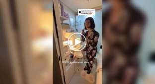 Девушка показала свою комнатку в Сеуле, которую она снимает за 300 евро