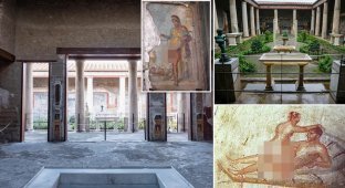 House in Pompeii, owned by two former slaves more than 1900 years ago, restored to all its former glory (13 photos)