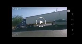 Truck hit by train in Mexico