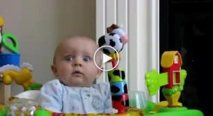Interesting baby reaction