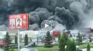 Россия продолжает гореть. Страшно полыхает рынок «Викалина» во Владикавказе