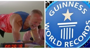 A man at the age of 53 stood in the bar for almost 10 hours and set a world record (2 photos + 1 video)