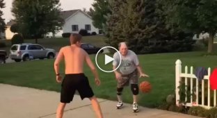 Grandfather puts his grandson in his place