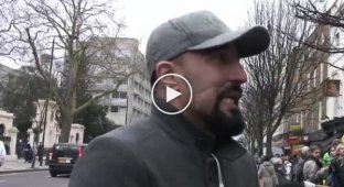 Чеченцы в Лондоне про ситуацию в Украине (майдан)