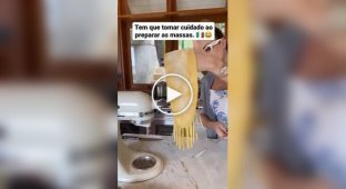 The main mistake in making homemade pasta