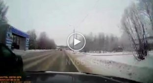 And he lay down on his side: a morning accident from Nizhnevartovsk