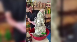 Looks like a moldy rope, but in Turkey they eat it for breakfast every day