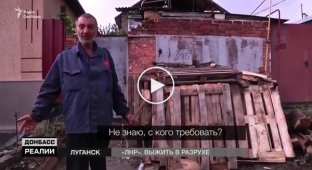 Как в оккупированном Луганске жители живут в руинах второй год