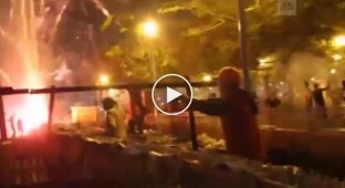 Взрыв пиротехники на карнавале в бразильском городе Ремедиос