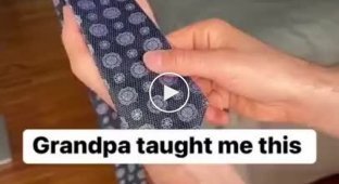 A simple and memorable way to tie a tie