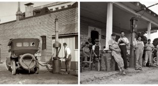 The beginning of the era of gas stations in the USA: how it was (9 photos)