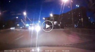 A motorist was pissed off by a man crossing the road at a red light
