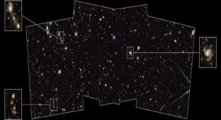 "James Webb" took pictures of never-before-seen galaxies (5 photos)