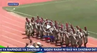 Military parade in Zanzibar