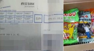 In Germany, a man who found a check for 4.6 million euros was thanked with gummy bears (4 photos)