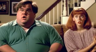 The neural network showed what the characters of the animated series "Family Guy" would look like in the style of a real sitcom of the 80s (15 photos + 1 video)