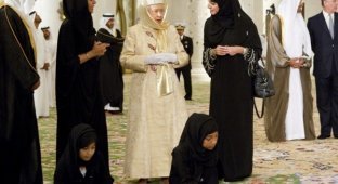 Визит королевы Великобритании в ОАЭ (7 фото)