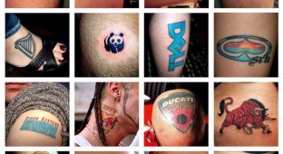 Татуировки брендов. Часть 2 (4 фото)