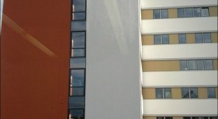 Здание решило сменить шубу перед зимой (5 фото)