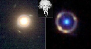 Телескоп НАСА нашел кольцо Эйнштейна (6 фото)