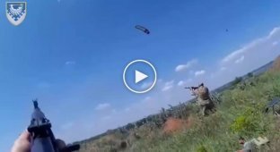 The Ukrainian military destroyed the Russian UAV-kamikaze "Lancet" from small arms
