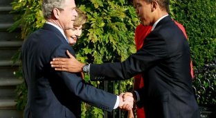 Обама и Буш (8 фото)