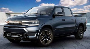 Ram 1500 Rev - electric pickup truck with a range of more than 800 kilometers (9 photos + 1 video)