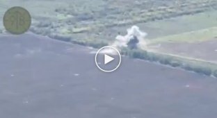 Defense forces discovered and hit an enemy tank