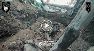 Зачистка вражеского наблюдательного пункта воинами 3-й ОШБр в окопах Харьковщины