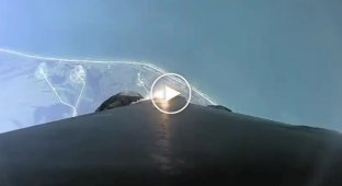 View from Falcon 9 during its flight to space and back