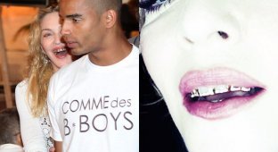 Мадонна украсила свои зубы золотом и бриллиантами (16 фото)