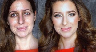При помощи макияжа этот визажист так преображает женщин, что их не узнать (27 фото)