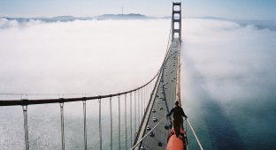 Трос моста «Золотые Ворота» в Сан–Франциско (3 фото)